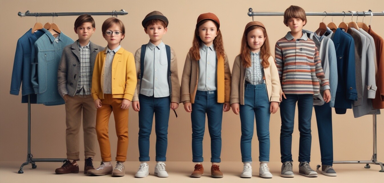 Vêtements pour enfants variés