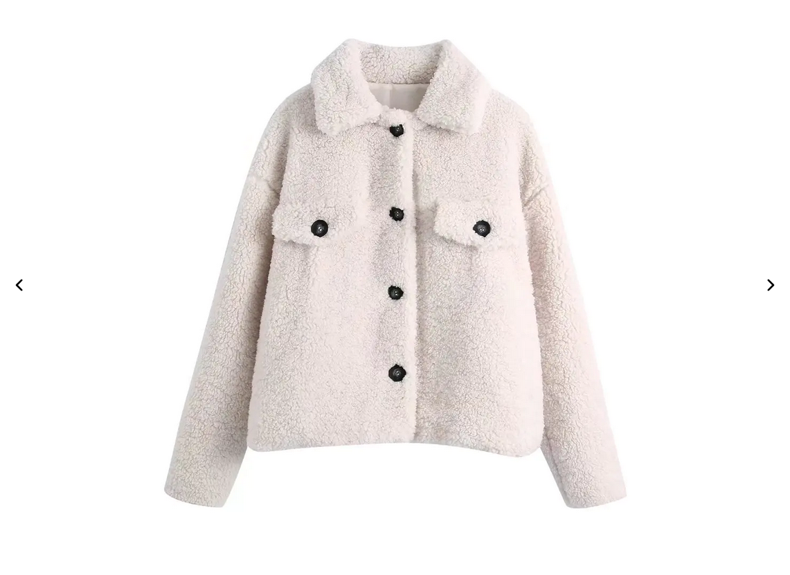 Manteau en laine à revers – Fermeture simple boutonnage