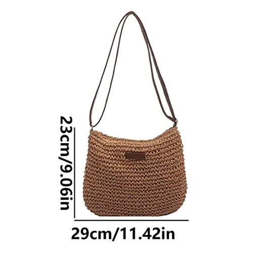 Sac à bandoulière en osier avec dimensions